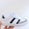 2024 Designer Kids Chaussures Ssambas décontractées Running Boys Sneakers Children Youth Big Kid Shoe Toddlers Preshcool Runner Gum Trainers Black White Girls