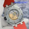 Orologio da polso di fantasia AP Royal Oak Offshore Serie 26470st di prima generazione Vampire Red Ago Tempo di orologio meccanico automatico Mens 42mm