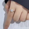 DiamondWorld Real 1CT Rings for Women Gift Solitaire Diamond Ring 925 Sterling Silver Wedding Engagement Fine Jewelry 240417