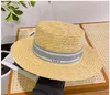 Designer Paille Hat de seau de seau d'été Chapeaux de crochet Luxury Designer Fisherman Flat Sun Suns Back Brees Caps Fashion Caps en tricot Panama