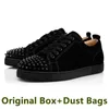 Tênis de vestido de grife des Chaussures Sapatos de luxo Sapato Homens Mulheres Rivet Sandálias Encyelets Plataforma Plataforma Alta Casual Treinadores de Glitter Vermelho Preto com Box