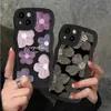 Cell Phone Cases Oil Painting Flower Phone Case For phone 14 Pro Case phone 11 13 12 Pro Max 7 8 6 15 Plus XR XS SE 2020 Shockproof Wave Cover