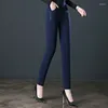 Women's Leggings MOJY Autumn And Winter Style High Waist Large Size Tight-fitting High-Elastic Foot Pants Casual Slim Trousers S-6XL