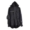 Kvinnors hoodies tröjor guochao mörka ninja kläder multi-pocket funktionella hoodie mens lös blixtlås jacka taktisk hoodie 240413