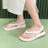 Flip Flops Mens Thong Sandals Sandals Summer 2023 Buty żeńskie grube dno Eva Nonlip Slajdowe Kapcia zewnętrzne pary wewnętrzne 240416