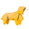 Hundkläder Pet Dogs Rainsuit Reflective Stripe Rainwears valp Huvkläder Vattentäta jackor Utomhus vandring B03E