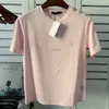 Mens T-shirts män designer skjortor kvinnor t-shirt tshirts kvinna tee för man älskare bokstav kort ärm besättning hals med skoder knapp fas dhwn6