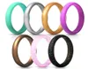 7カラーパックメタリックスパークリングシリコーンウェディングリング女性用薄いゴムの結婚指輪積み重ね可能なリングFDAシリコン27mm wid2966092