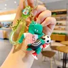 Creative funny cartoon football dinosaur doll cute style keychain personality bag pendant car keychain doll machine blind box gift for boys and girls