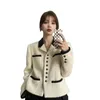 Damenjacken Fashion Design Single-Breasted Jacket Tops 2024 Frühling Herbst Beige Casual Orean Außenbekleidung Casaco Feminino