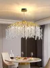 Chandeliers Modern Luxury Crystal LED Chandelier Home Decoration Gold Hanging Light Bedroom Living Room Designer Dining