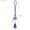 Keychains Lonyards Eye chanceux ALLIAGE TURKISH MUR MUR EYE ENVIL PROGIE PLIE CORDE CORDE CORDE COUPEL