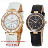 Hot Selling Factory China Black And Rose Gold Color Stainless Steel Luxury Moissanite Crystals Luxury Watches