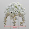 Decoratieve bloemen 50 cm kunstmatige phalaenopsis bal gesimuleerde rozenboeket nep orchideeën vlinder thuiskantoor bruiloft decor 2pc