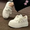 Casual Shoes Platform White Sneakers Women Flats vår Summer Vintage Tennis Female Harajuku Vulcanize Korean Footwear