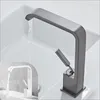 Kitchen Faucets Faucet Countertop Basin Hand Wash Bathroom And Cold Heating Elevated Hose Gray White Electroplating