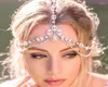 Hair Clips Crystal Forehead Headband Wedding Bridal Chain Headpiece For Women Rhinestone Waterdrop Head Headwear Jewelry8217222