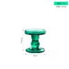 Candle Holders Green Transparent Glass Wedding Candlestick Fine Crystal Stand Dining Home Decoration