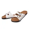 Slippers Cowcom Men's Tlip-flops Cork Sandals Beach Couples Casual Chores Men Flip Flops Kwn