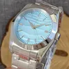 Wristwatches 36mm 39mm Tandorio Men's Watch Sky Blue Sand Dial 200M Waterproof Sapphire Glass Dive WristWatch For Men Stainless Steel Strap