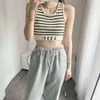 Womens Crop Top Knits Tee Designer Tank Tops Women Clothing Fashion Letter Print Summer Sleeveless Pullover Vest Casual Sexy Streetwear