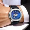 Orologi da polso orologio a banda in pelle per uomo fascino di lusso orologi automatici meccanici 30 m impermeabile maschio classico maschio