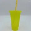 Waterflessen creatieve beker met lovertjes glitter pp plastic comfort straw fles drink mok zomer