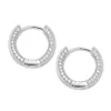 Hoop & Huggie Hip Hop Iced Out Rhinestone Gold Micro Cz Earrings Women Men Fashion Street Dance Jewelry Gift For Him Moni22262m