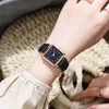 Начатые часы Montres Femmes Luxury Women Watchmes Luminous Leather Strap Digital Casual Business Writ Press Reloj Mujer D240417