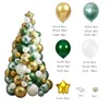 Macaron Christmas Tree Balloon Arch Garland Merry Christmas Decoratie Latex Ballonnen DIY Xmas Tree Year Navidad Globos 240410