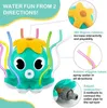 Outdoor Water Sprinkler Baby Toys Cartoon Octopus Backyard Garden for Children 3 4 5 6 7 Year Bath Toy 240415