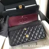 CF25 Diamond Grid Chain Sac pour femmes sous les bras simples avec une élégance intellectuelle originale Haas Caviar Cow Hide