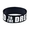 Jelly 1pc Road to the Dream Sile Wristband 1 tum bred flexibel och starka modesmycken Black Drop Delivery Armband Dhj9n