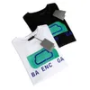 Летняя мужская футболка мода двойной B Lock Graphic Tee Дизайнерские футболки Мужчины Женщины Чистое хлопковое круглое шея с короткими рукавами.