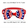 Appareils pour chiens 50pcs American Independence Day Bows 4 juillet