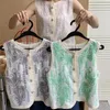 Damestanks Zomer mode Haakhaak Floral Borduurwerk Waistcoat Boheemse vrouwen Sweet Lace Break -vesten veelzijdige mouwloze tank K031