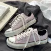 Casual Shoes Girls Colors Canvas Students Solid Sneakers Low Top Women Flat Lace Up Rubber Soled Summer Green Footwear