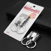 Keychains lanyards roestvrijstalen sleutelhanger beveiligingsclip op zware riem sleutelclip riem sleutelhanger d240417