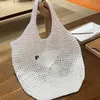Trójkąt słomy raffias splatają torbę luksusowy designer pusty sprzęgło podróżne koszyk crossbody damski torby na ramię Man Fashion Lady torebka