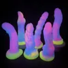 NOUVEAU LUMINENT ANAL PLIG TOYS TOYS SOFT SILICONE DRAGON MONSTER MONSTERS AVEC BEST SUCH TUP SEXY POUR LES FEMMES / HOMMES