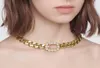 Sälj Fashion Initial Letter Choker Necklace Bijoux Chains For Lady Womens Party Wedding Lovers Gift Smycken med Box LZ3163921922