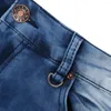 Heren jeans mannen lange flare broek mode losse denim rechte broek knopvakken voor man comfortabele ropa de hombre