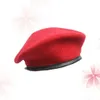 Berets unisex męs nosza damskie regulowane wiosenne jesień czysty wełniany hat hat sun hat napędzający dorosły (armia zielony) D24417