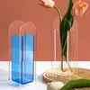 Vases Bookshelf Decor Vase Elegant Acrylic Flower For Home Office Modern Dining Table Centerpiece Desktop Decoration