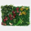 Artificial Plant Rattan Fake Panel Lawn Simulation Lawn Green Leaf Grass Mesh Grille Wall Decoration 240409