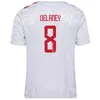 2024 Euro Cup Danemark Soccer Christian Eriksen Jersey Jannik Vestergaard Pierre-Emile Hojbjerg Victor Kristiansen Mohamed Daramy Football Shirt Team National