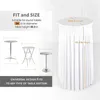 Table Cloth Stretch Skirt White Cover El Conference Cocktail Bar Round Solid ColourCross Border Banquet Decor