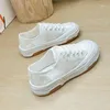 Casual Shoes Womens Sneakers Platform Roses Fashion Mesh Thick Sole Canvas 2024 Leisure Basic Solid Shallow Lace-Up Summer Fabri