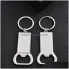 Openers warmteoverdracht bier flesopener sleutelhanger hanger metalen sublimatie blanco kurkentrekker Diy draagbare keukengereedschap drop levering ho dh0v2