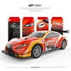 Diecast Model Cars New 1 16 High Speed ​​Drift Remote Control Car 4WD Professional Competition Crashworthy RC Light Racing Childrens Toys J240417